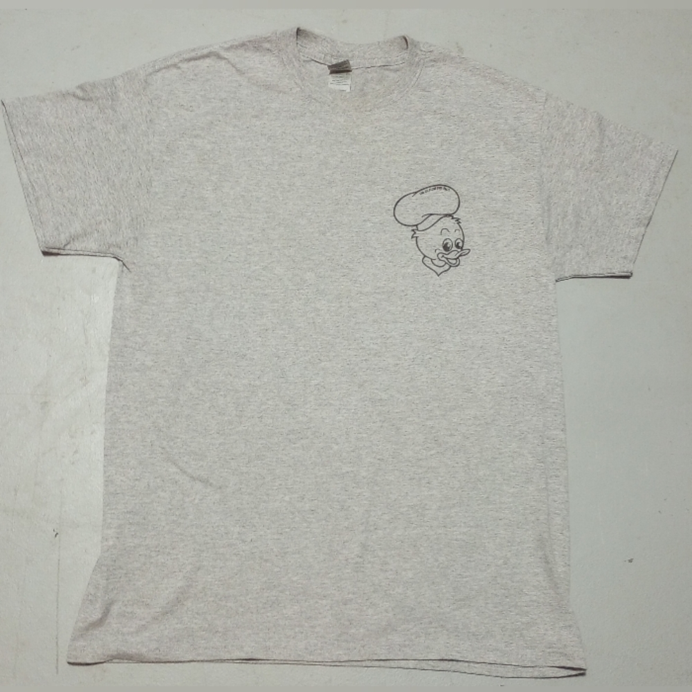 Gildan Light Gray Cartoon Graphic Men's Tee, Size M